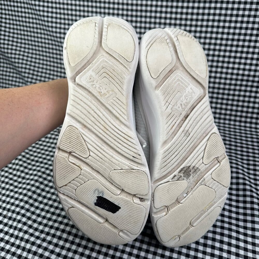 Hoka Solimar Women's White Grey Sneaker Workout Walking Athletic Shoe 7.5 B - Picture 5 of 6